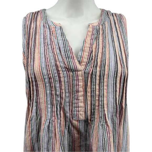 Sonoma Linen Blend Pin-tuck Tank Dress - Picture 3 of 7